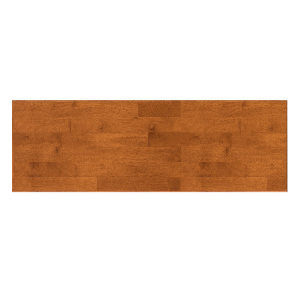 Draper 54" Wide Solid Wood TV Stand in Teak Brown