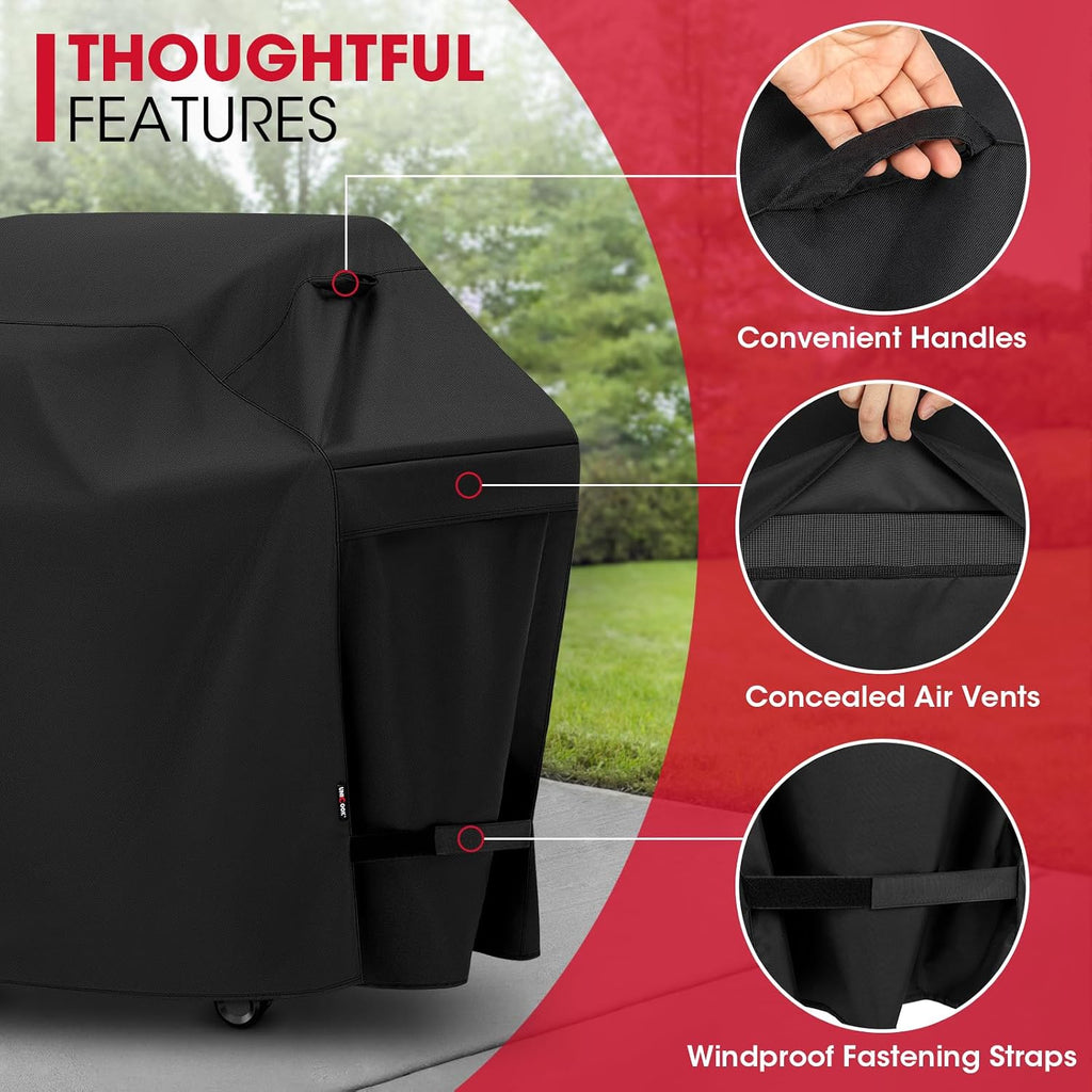 Heavy Duty Waterproof Barbecue Gas Grill Cover, 75-inch XX-Large BBQ Cover, Special Fade Resistant, Durable and