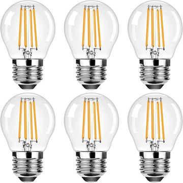 G45 E26 Small Round Edison Light Bulbs 120V 4W (30 Watt Equivalent),Warm White 2200K 300LM Decorative Edison Light