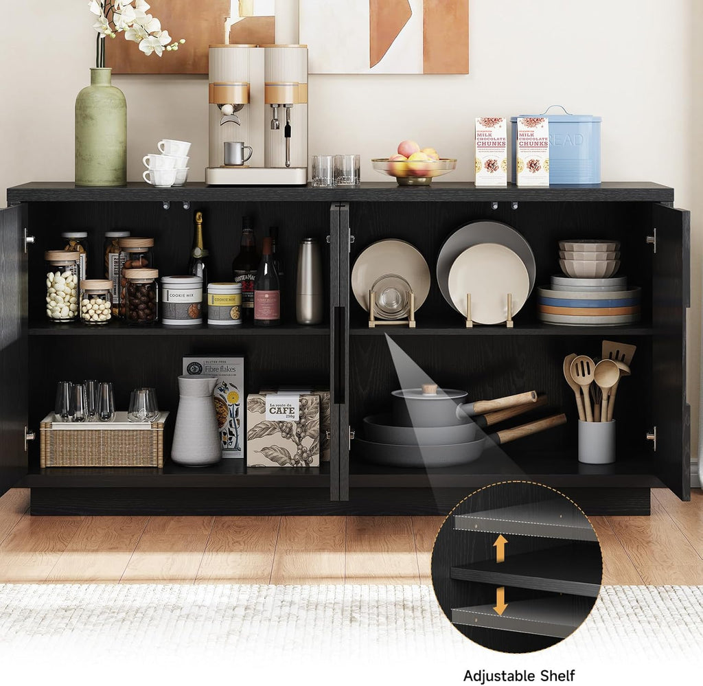 60" Sideboard Buffet Cabinet with Storage