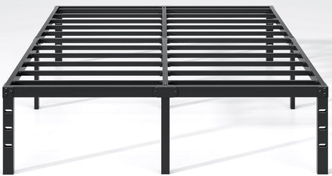 Metal Bed Frame,Full Bed Frame with Storage Space,Heavy Duty Sturdy Mattress Foundation,Easy Assembly,No Box Spring