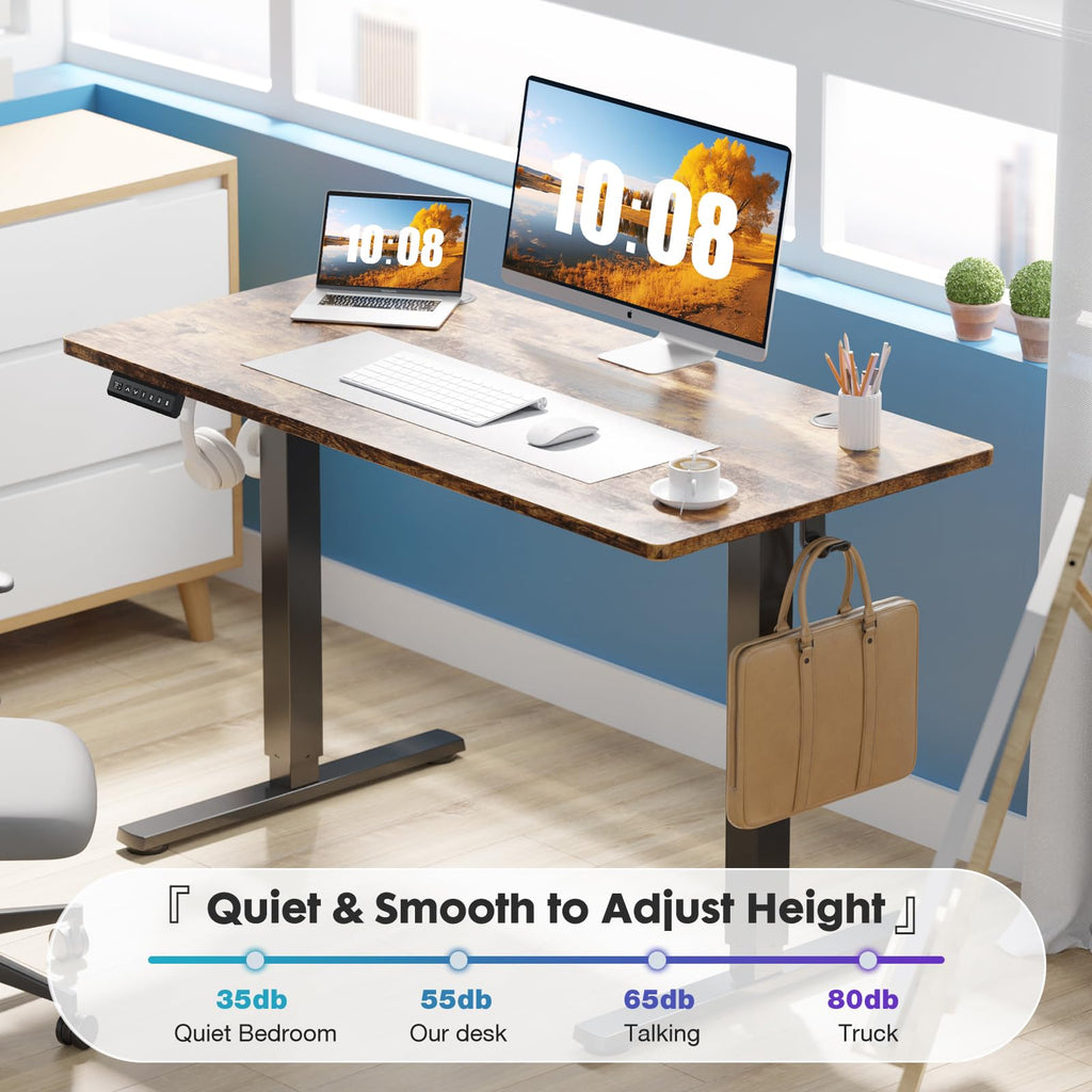 40 Inch Electric Standing Desk, Adjustable Height, Memory Desk
