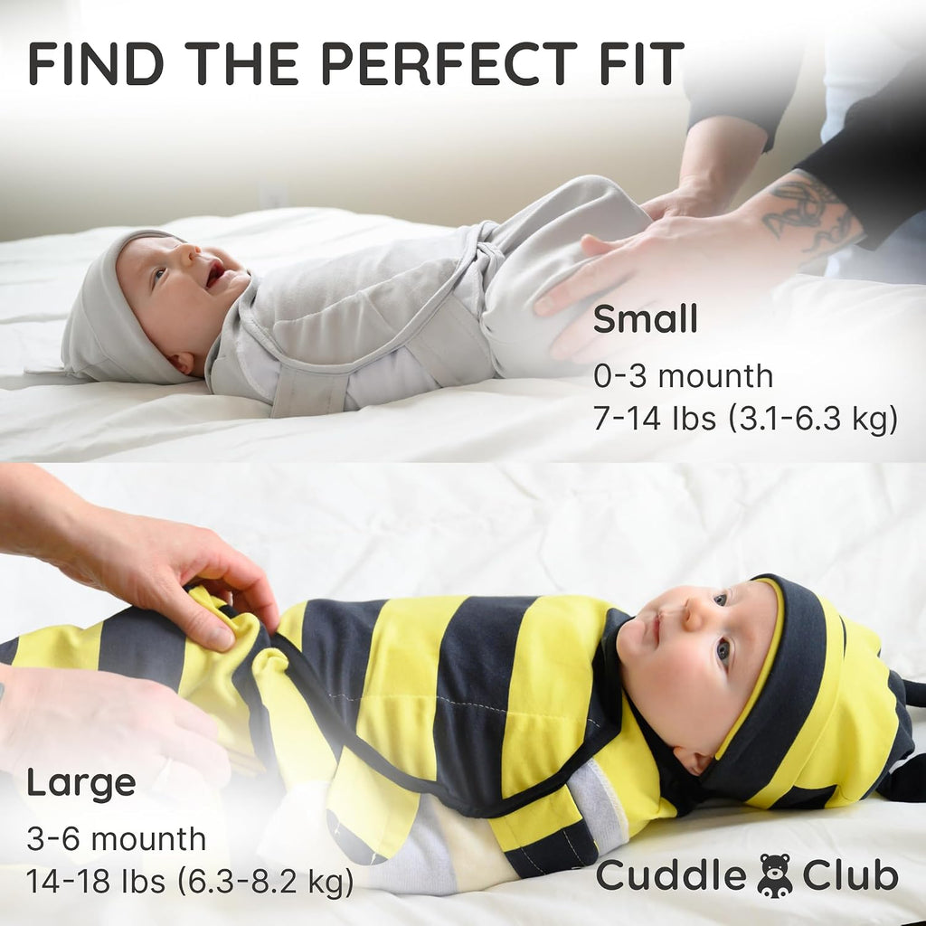 Baby Cotton Swaddles for Newborns, 0-3 &