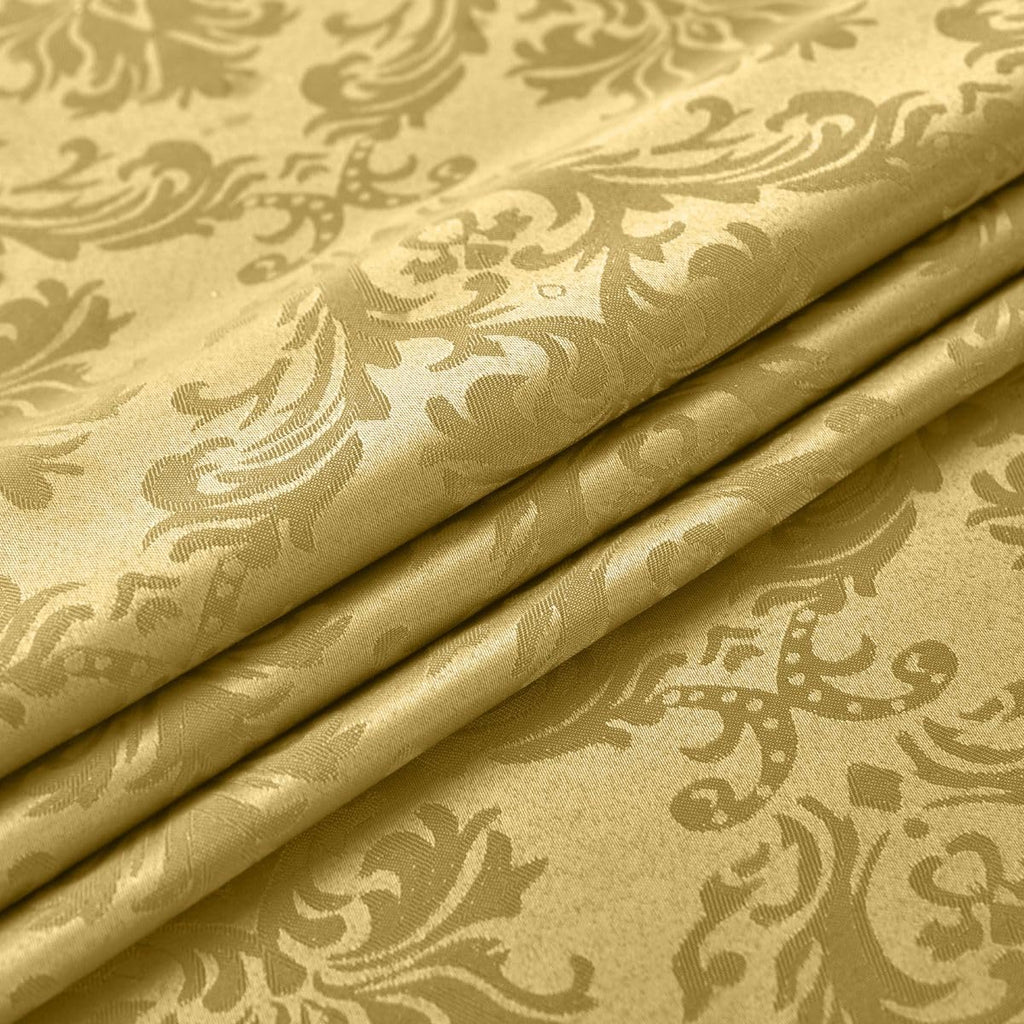 Golden Yellow Fall Jacquard Cloth Napkins, 20 x 20 Inch, Set of 4