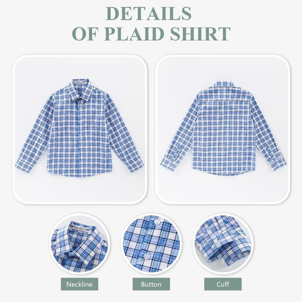 Toddler Suit Boys Baptism Christening Outfit Kids Navy Suit Vest Pants Set Plaid Dress Shirt