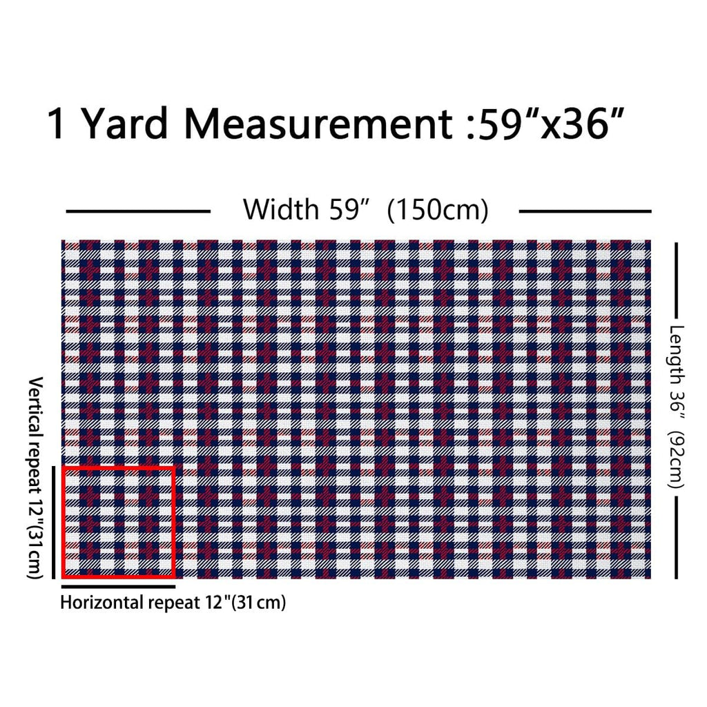 Check Plaid Upholstery Fabric Soft 2 Yards