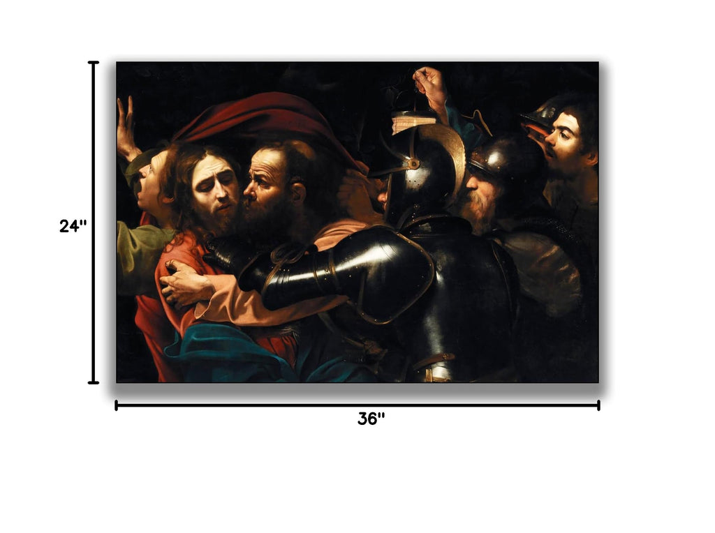 Caravaggio Poster - Christ Posters - Church Canvas Wall Decor - World Famous Oil Painting Reproduction - Cool Home