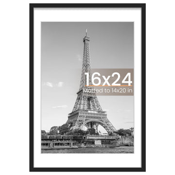 16x24 Picture Frame, Wall Decor Poster Frames, Black 1 Pack