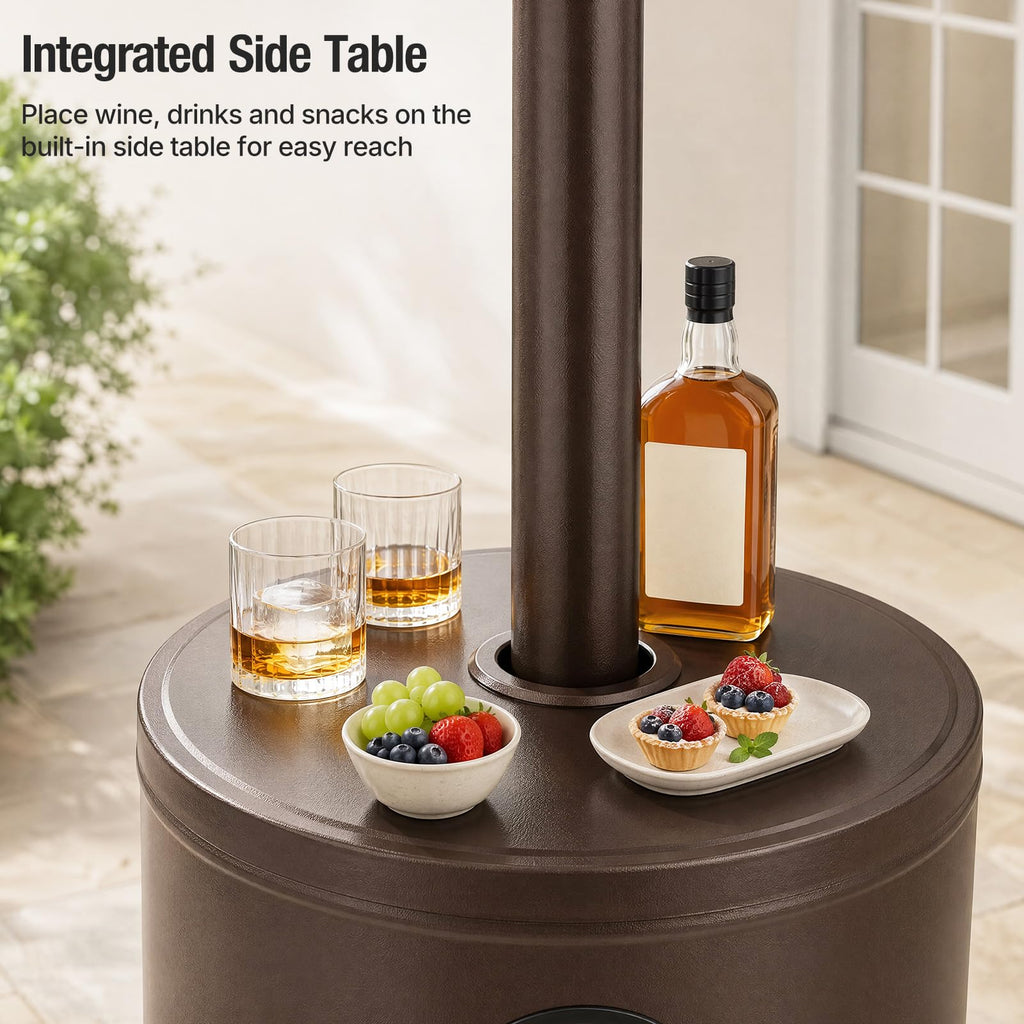 48, 000 BTU Patio Heaters for Outdoor Use with Sandbox Wheels