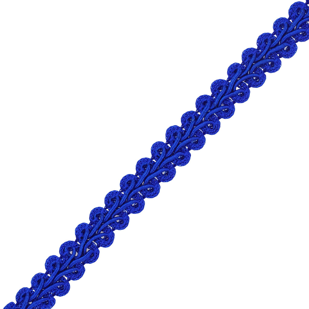 Blue French Gimp Braid Trim for Sewing Upholstery, 30 YDs