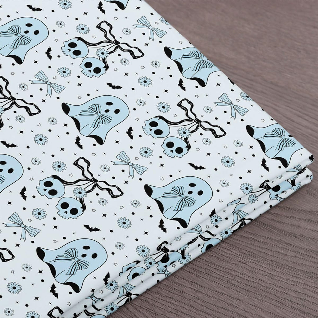 Coquette Bow Ghost Indoor Outdoor Fabric No Stretch