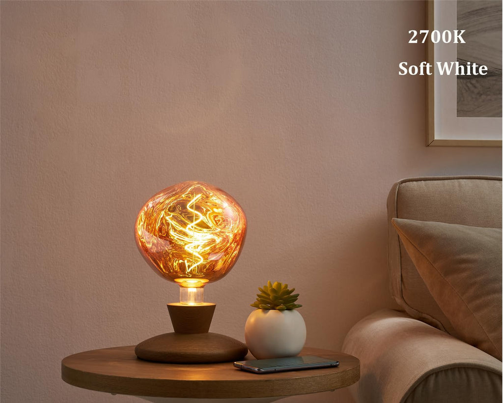 Oversized Giant LED Light Bulb, Dimmable,Rose Gold,6W, T150, E26