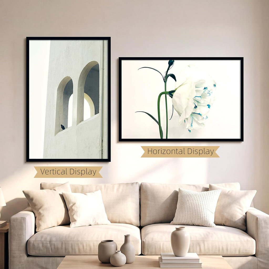 24x36 Poster Frame Black Display 24 x 36 Inch Photo Picture Frame for Wall, Metal 24 by 36 Frame for Wedding