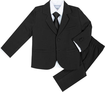 Baby Toddler Boys' Classic Fit Formal Suit Set -Wedding, Ring Bearers, Baptism, and Christening