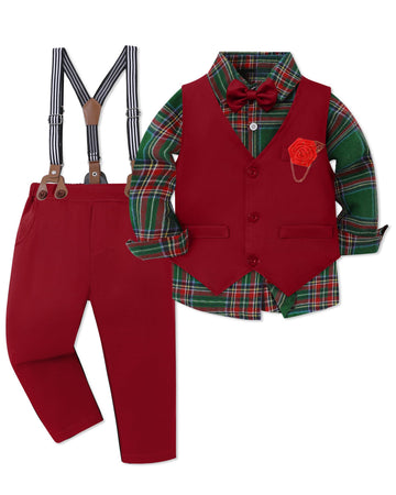 Toddler Boy Dress Clothes Suit Boys Formal Wedding Outfits