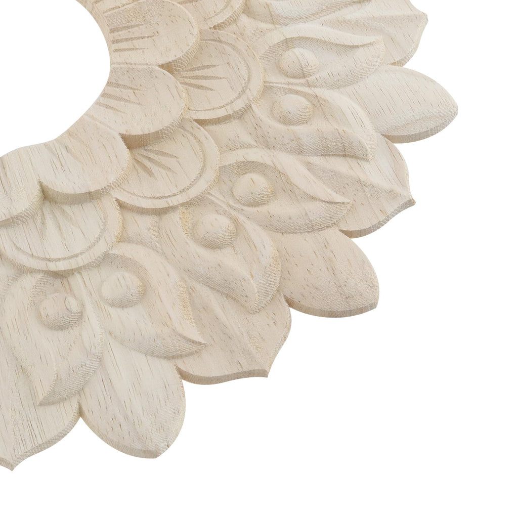 Round Carved Ceiling Medallions,Unfinished for Indoor Light Decor
