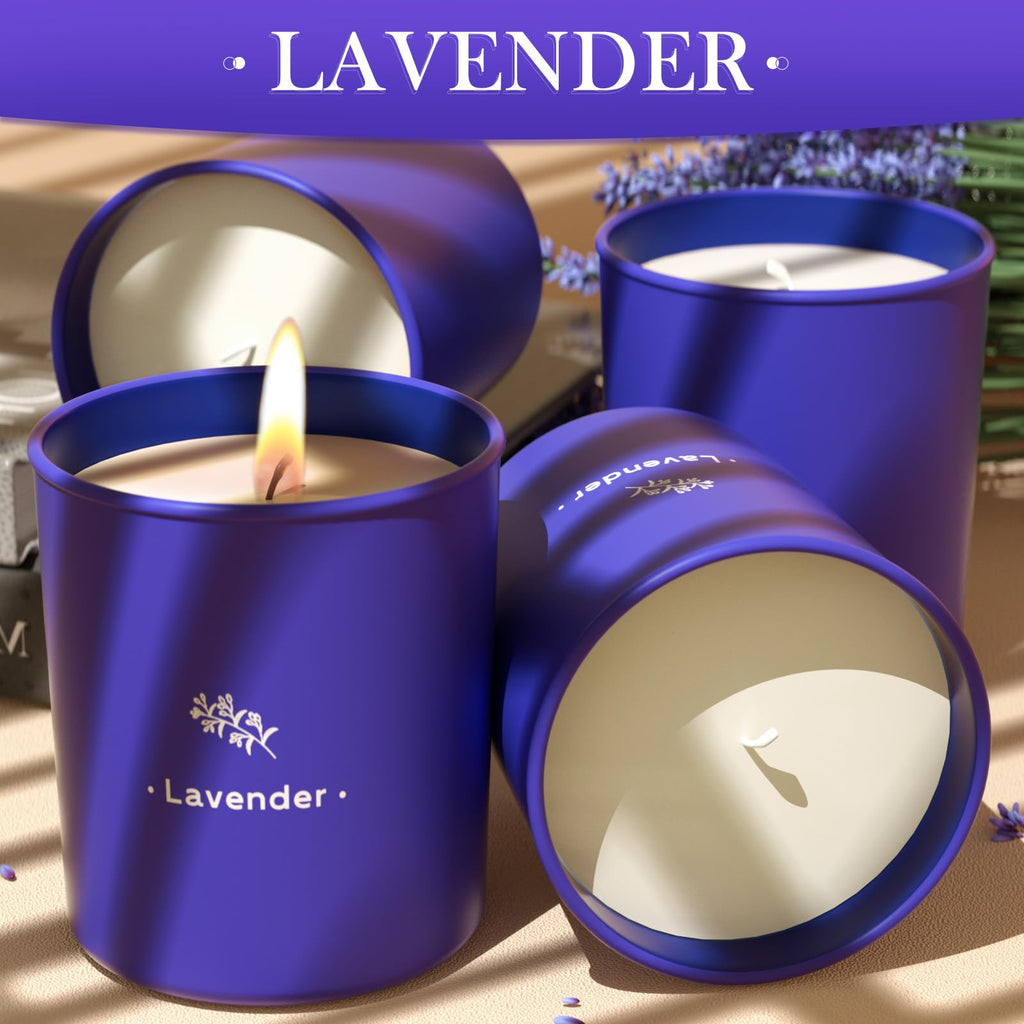 Scented Candle, 8 oz Soy Wax Jar Candle for Women, 45 Hour Burn