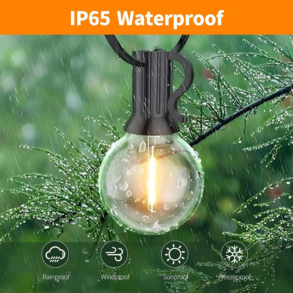 G40 LED Replacement Bulbs, 0.6W Clear Globe Dimmable E12 Base