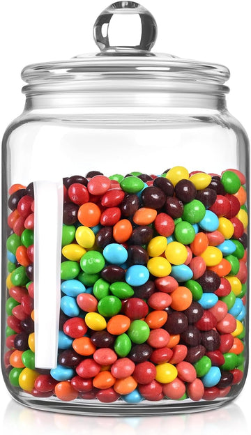 0.5 Gallon Candy Jar with Airtight Lid, Wide Mouth Cookie Jar