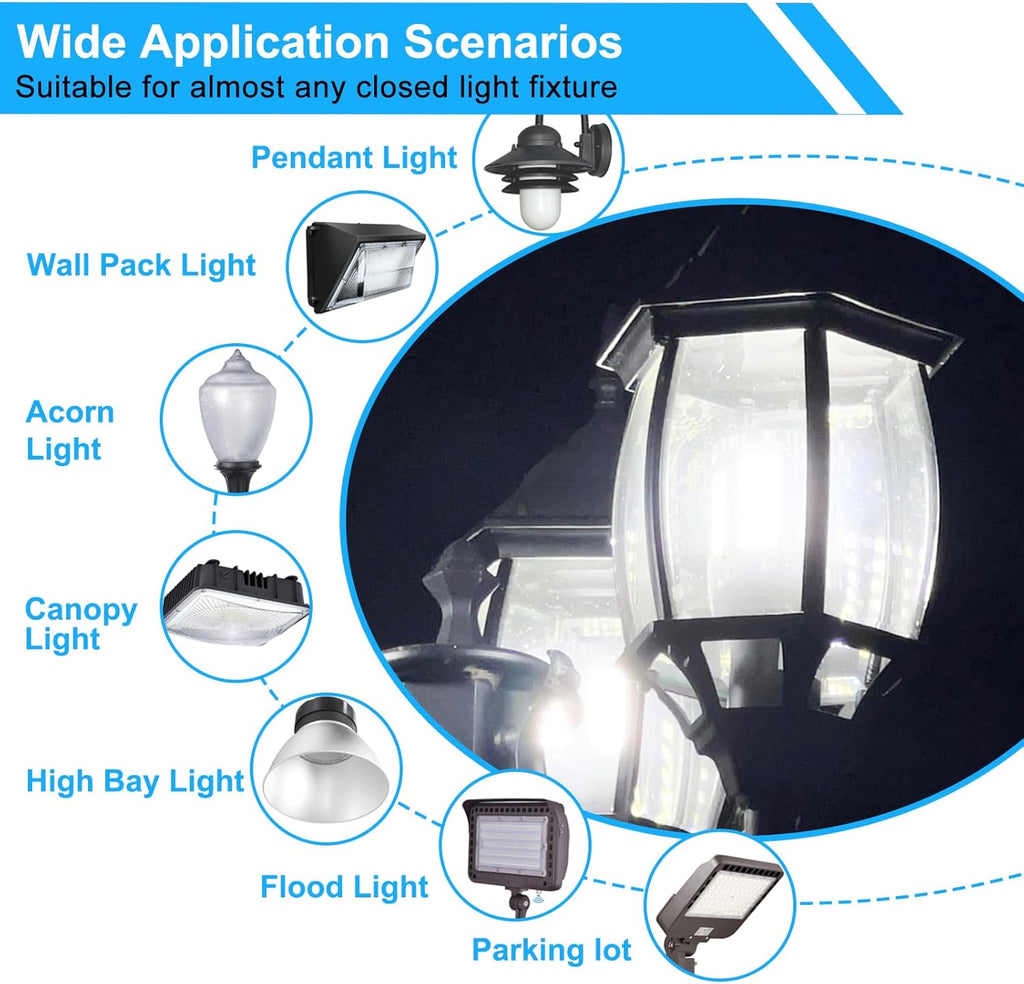 400W Equivalent LED Corn Light Bulb 6000 Lumen Led Corn Bulb 50W Super Bright 5000K Daylight White E26/E27 Base LED