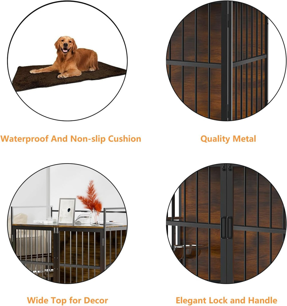 41 Inch Dog Crate Furniture, Indoor Kennel End Table