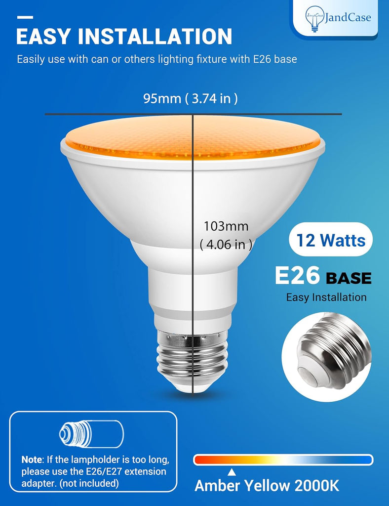 Bug Light Bulbs Dusk to Dawn Bug Light Bulbs for Outside PAR30
