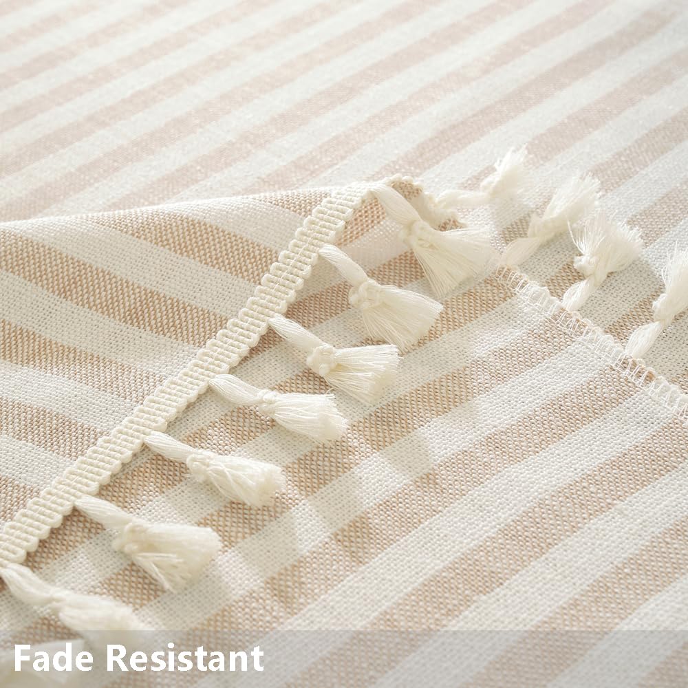 Round Tablecloth 70 Inch Beige Fall Tablecloth Outdoor Table Cover