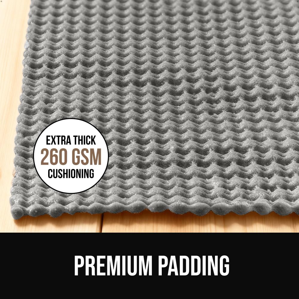 Premium Dual Sided Thick 8x10 Rug Gripper Pad for Hardwood Floors, Breathable Slip Resistant Pad Grips Under Carpet - Set of 80