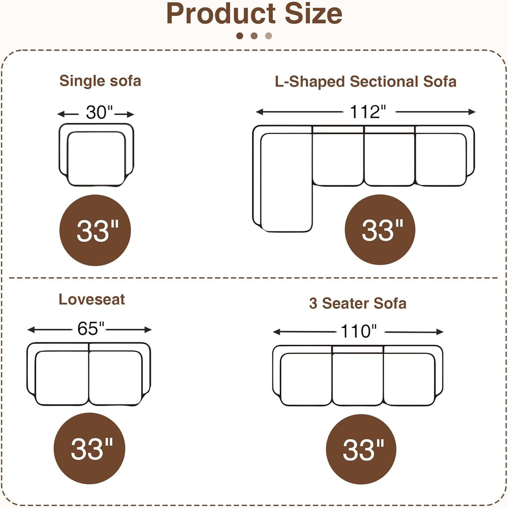 Round Coffee Tables ,33'' Storage Ottoman with Wooden Tray, Upholstered Ottoman Footrest, Ivory