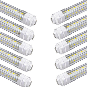 R17D T8 LED Tube Lights, F48T12 HO Fluorescent Replacement, 10-Pack