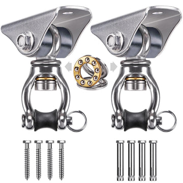 Silent Swing Hanger Heavy Duty Bearing Swing Hooks 2 Pack