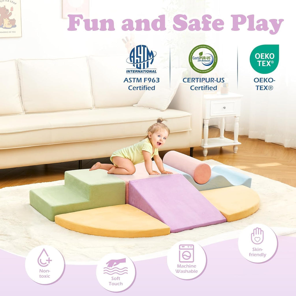 Climbing Toys for Toddlers, Toddler Climbing Toys Indoor, Piece Soft Foam Climbing Blocks Set, Toddler Playtime