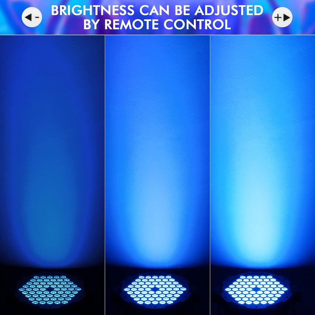 90W 60LED Dimmable Stage Par Light by Remote & DMX Control - 5Pack
