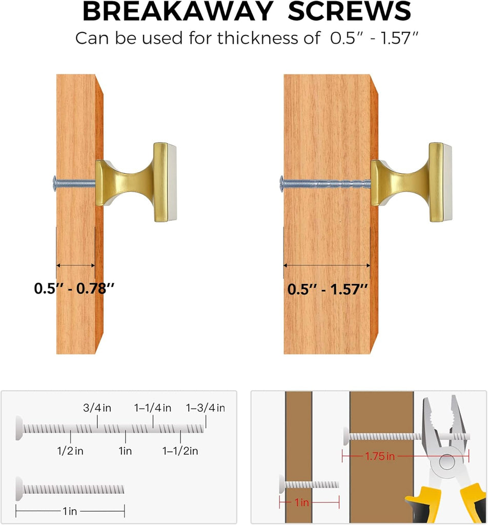 5 Pack Cabinet Knobs Gold Kitchen Cabinet Knobs Gold Knobs Drawers Brushed Brass Kitchen Hardware for Cabinets Square