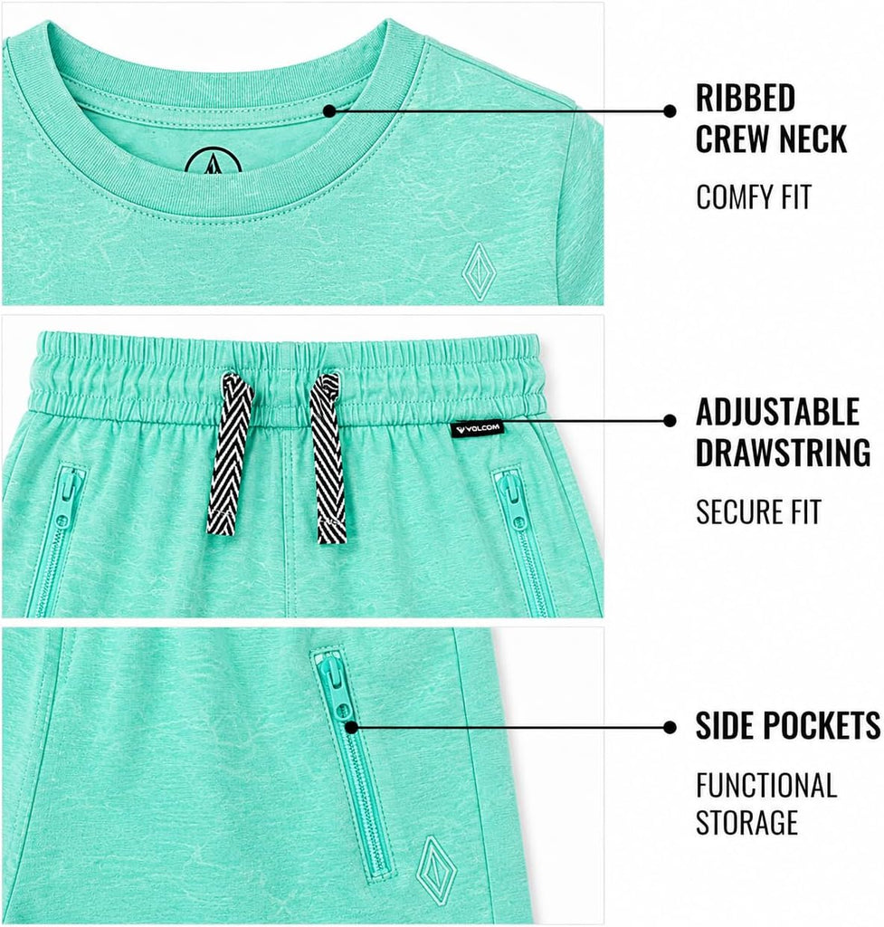 Toddler Baby Boys Graphic Tee & Shorts Piece Summer Set