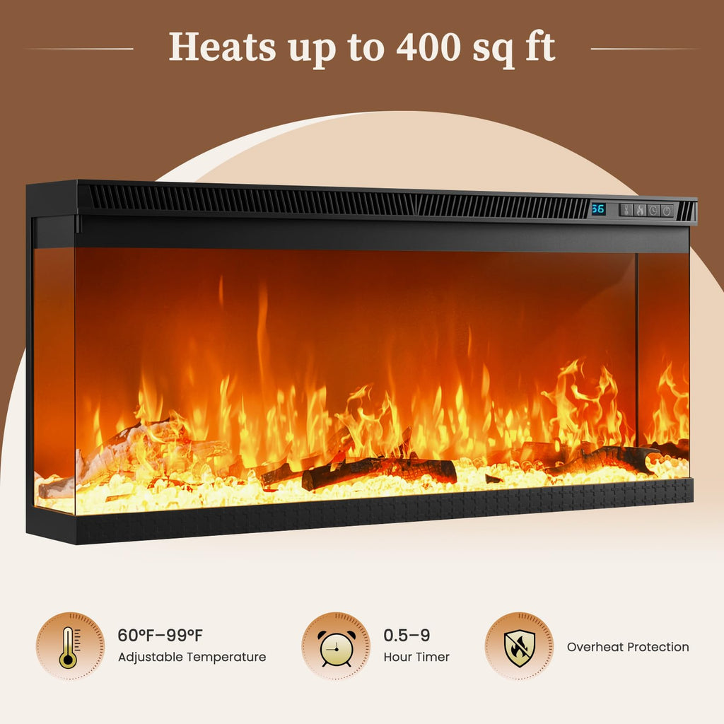 70" for TVs Up to 80" & Adjustable Shelves, White