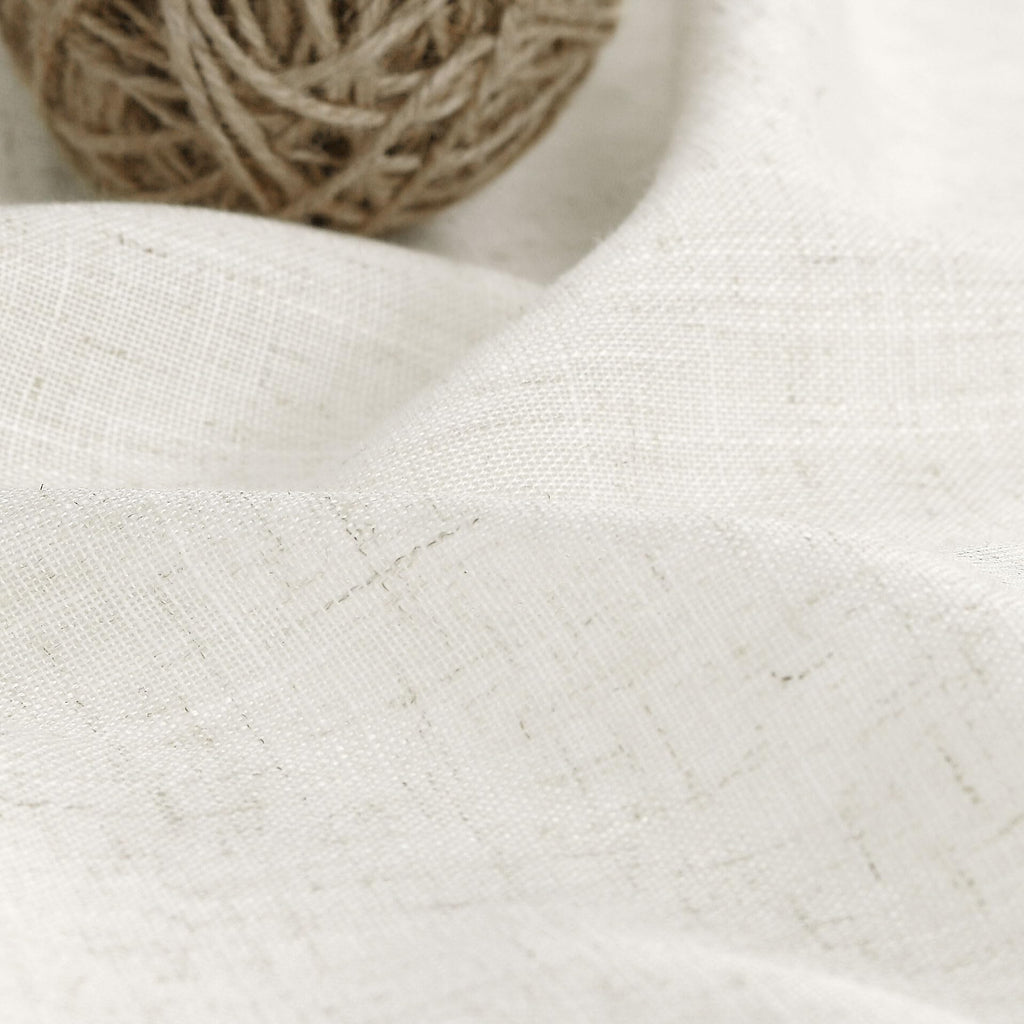 Cream Linen Back Tab Curtains 86 Inch Length 2 Panel Set Farmhouse Window Semi Sheer Linen Drapes Rustic Pinch
