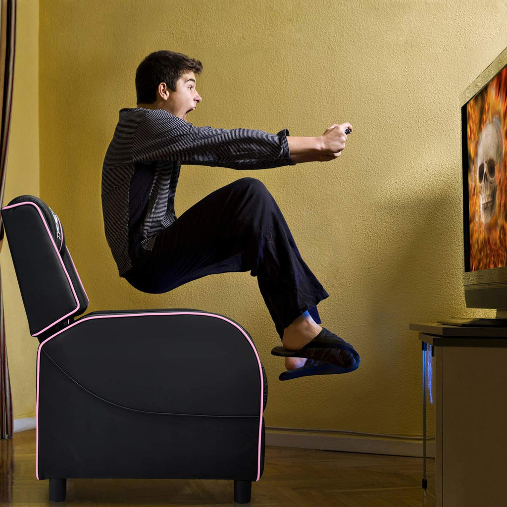Gaming Recliner Chair, Adjustable Massage Gaming Chairs for Adults, Ergonomic Comfortable Lounge Leather Sofa