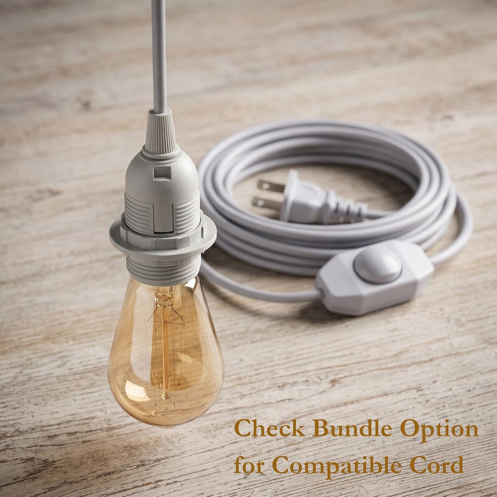 Dimmable ST64 Incandescent Edison Light Bulbs, Vintage Amber 40W E26 4-Pack