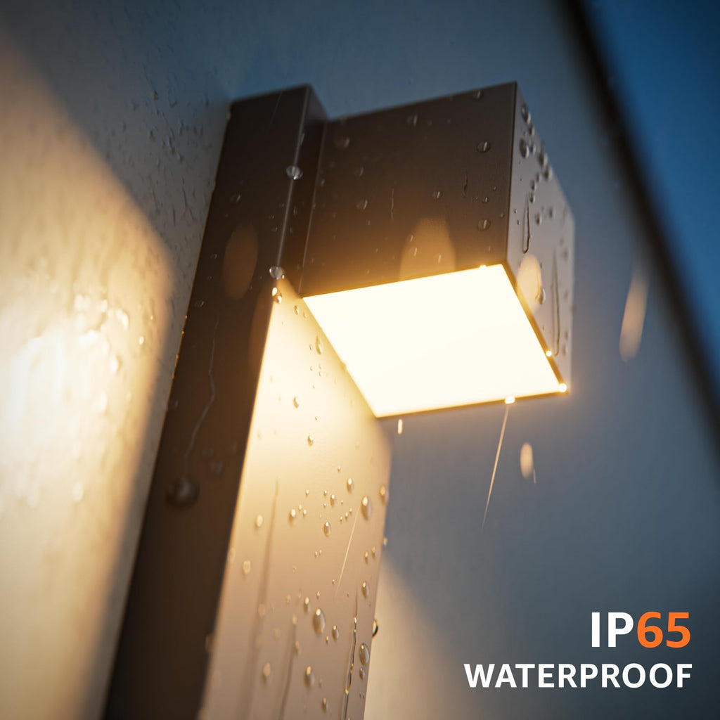 4 Pack 13" Modern Outdoor Led Wall Light, 16W 3000K 1200Lumen Porch & Patio Hardwired Wall Mount Wall Sconces, Exterior