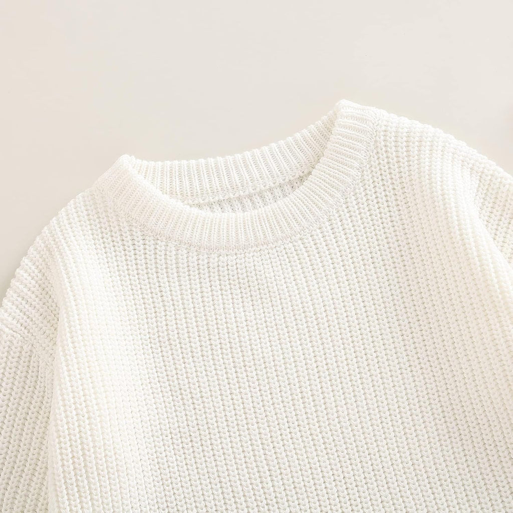 Baby Boy Girl Sweater Oversized Long Sleeve Knitted Romper