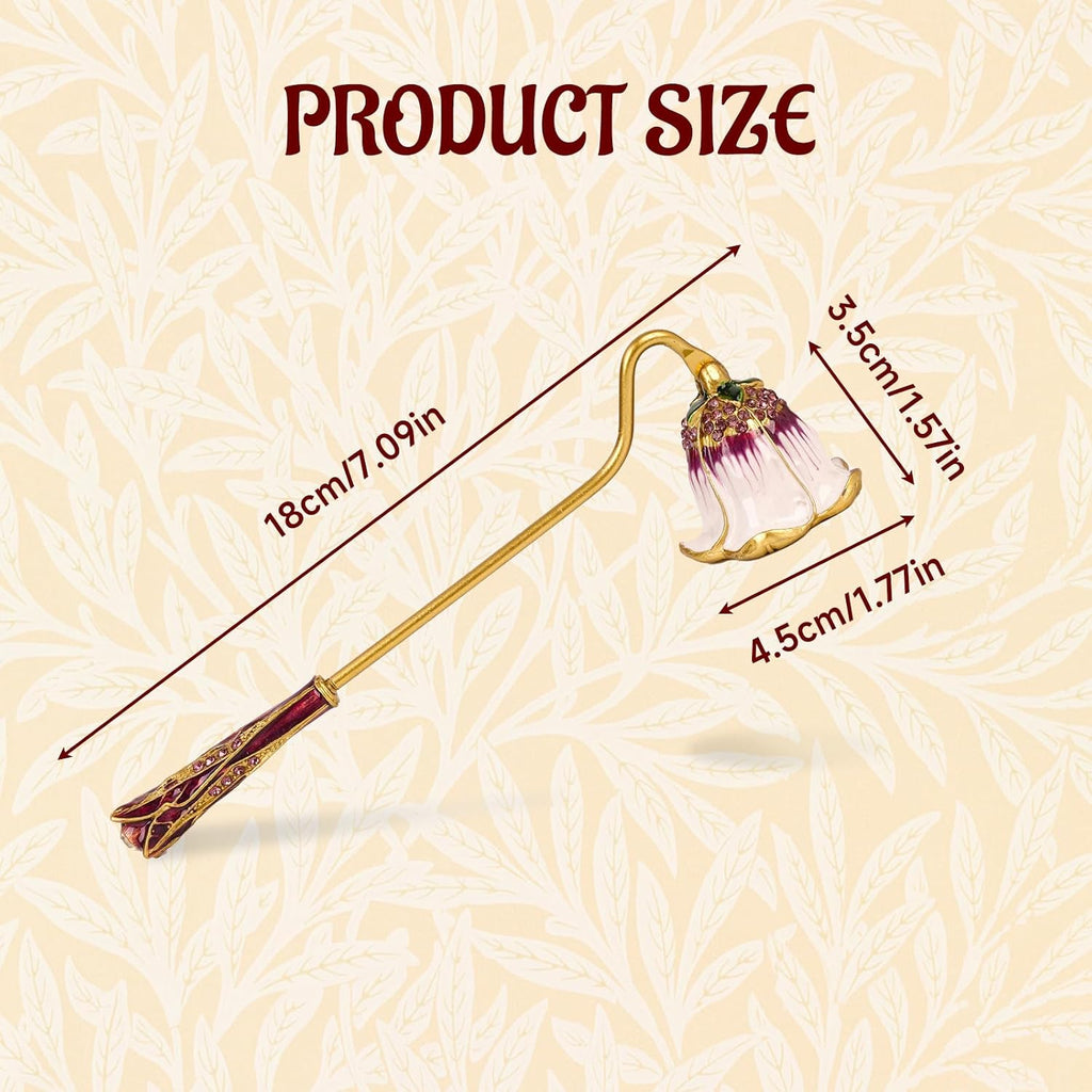 Elegant Royal-Style Candle Snuffer with Pearl Inlay, Candlesnuffers Wick Snuffer Candle Accessory for Putting Out