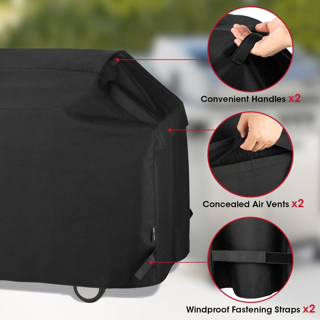 Heavy Duty Waterproof Barbecue Gas Grill Cover, 65-inch BBQ Cover, Special Fade and UV Resistant Material, Durable