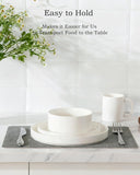 Porcelain Dinnerware Sets for 4, 12 Pieces Ceramic Plates and Bowls Set