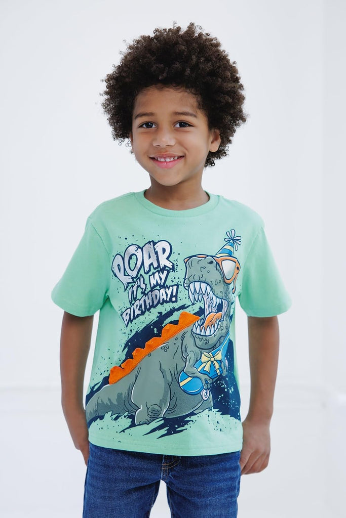 Boys' Birthday Short Sleeve T-Shirt Toddler to Big Kid