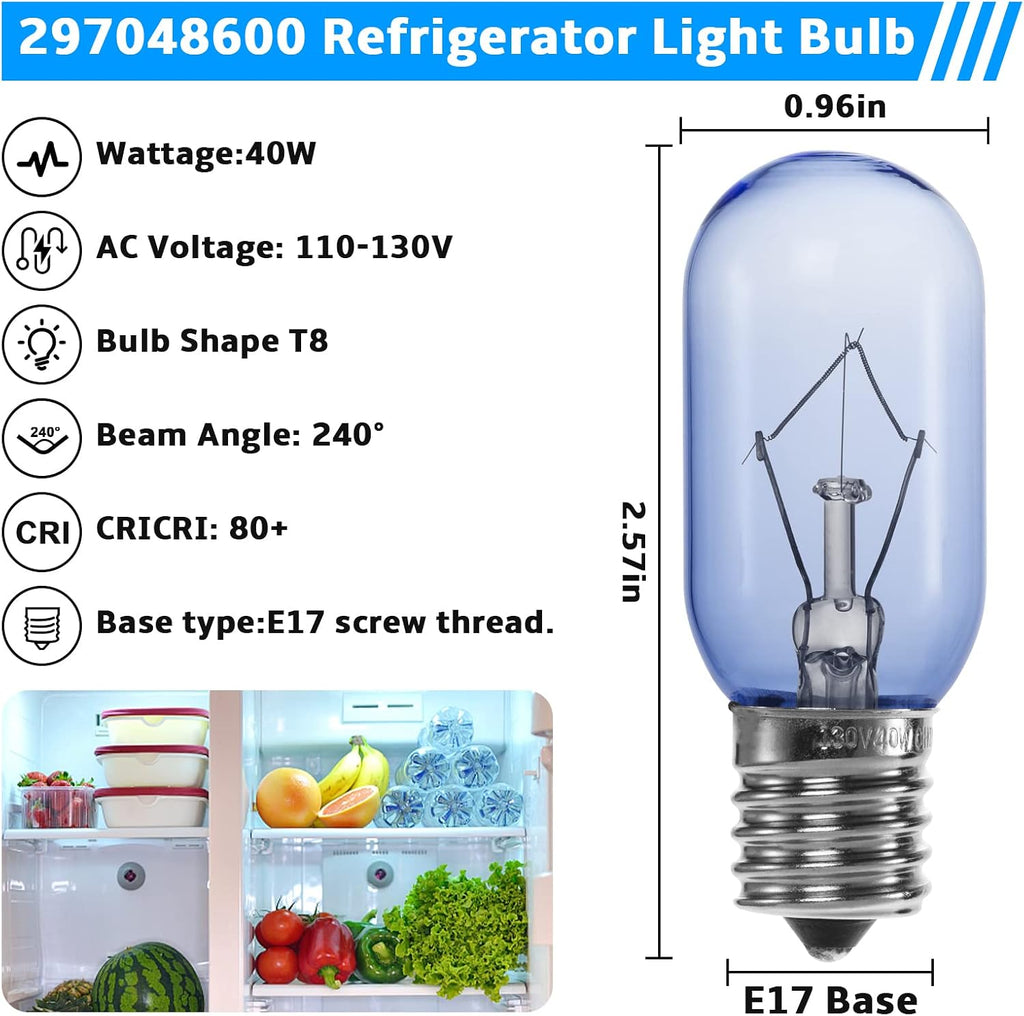 Refrigerator Light Bulb T8 40W FOR Frigidaire Kenmore