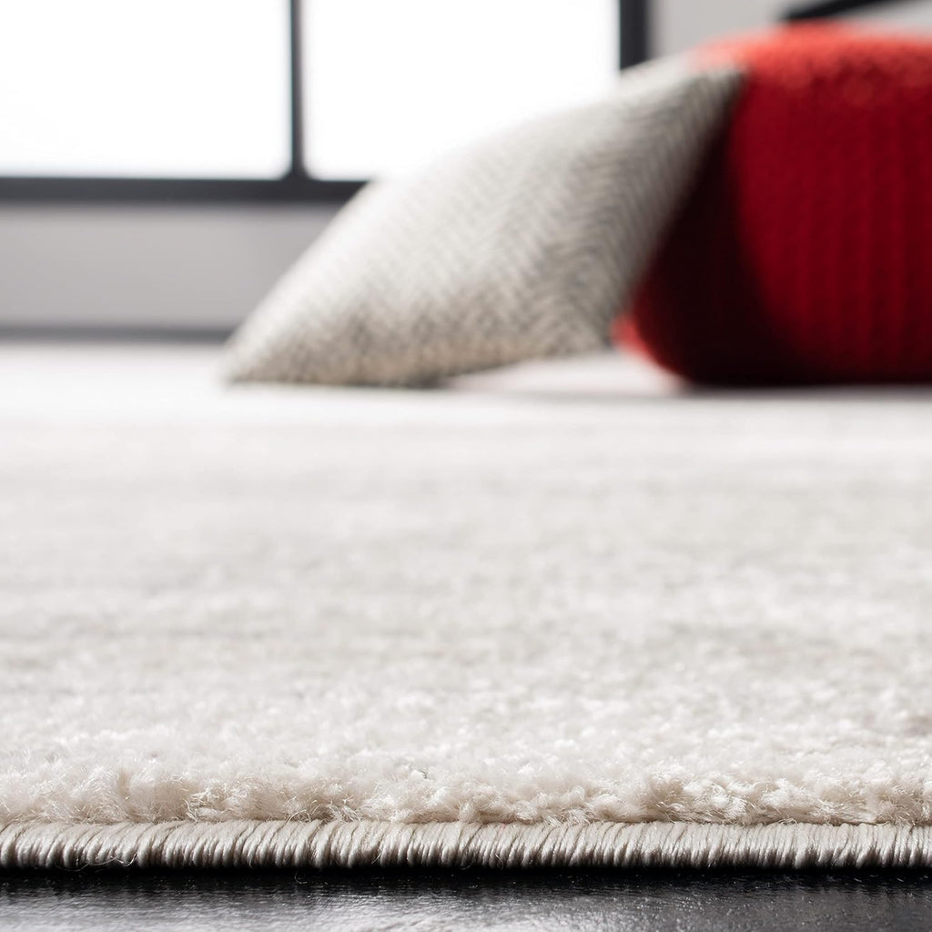 Area Rug 12x15 - Adirondack - Large - Ivory & Silver, Modern Ombre Design, Non Shedding & Easy to Clean