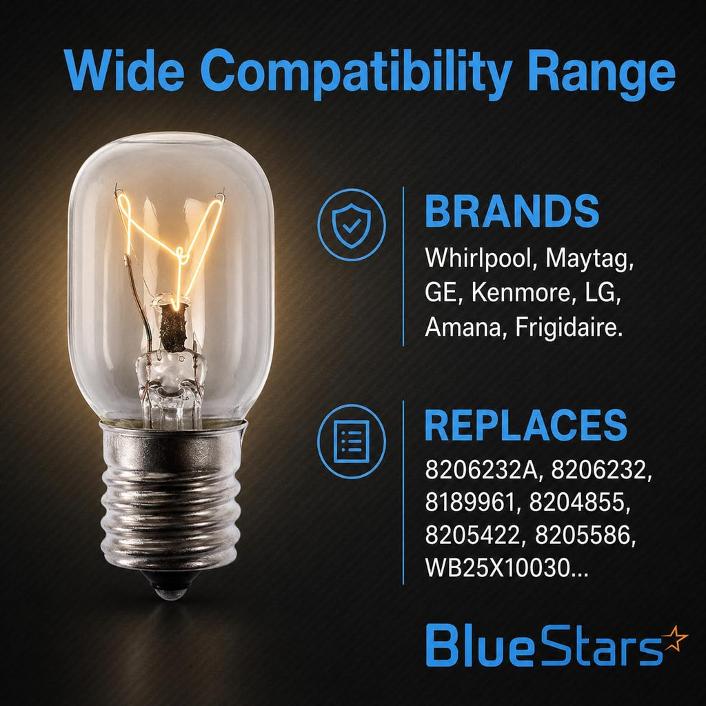 KEI 125V 40W Whirlpool Microwave Bulb E17 Base