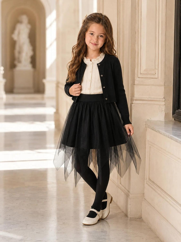 Toddler Girl Tutu Skirt High Low Tulle Skirt for Kids
