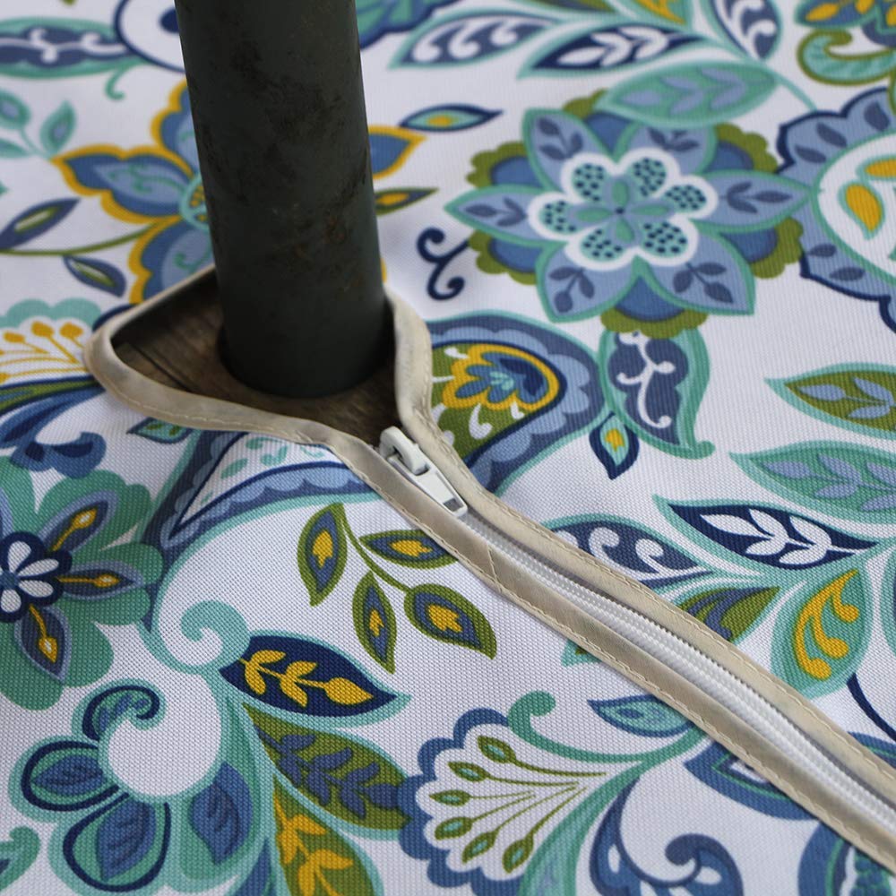 Outdoor Tablecloth with Umbrella Hole, 60x60 inch Square